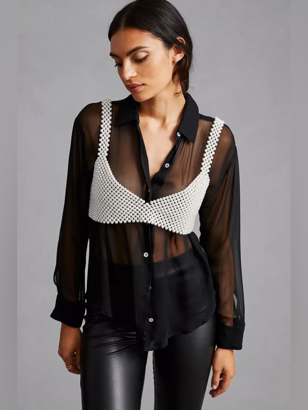 🆕 Current Air x Anthropologie Pearl Bralette One Size